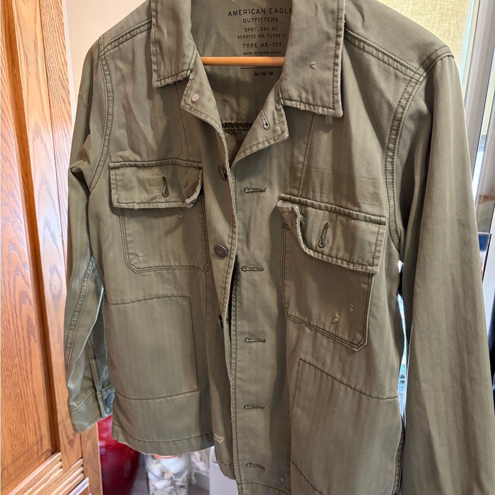 American Eagle Outfitters Olive Utility Jacket